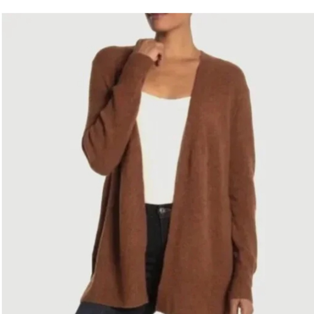 Madewell Brown Women's cozy warm fall winter indie oversized open Sweater Small